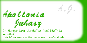 apollonia juhasz business card